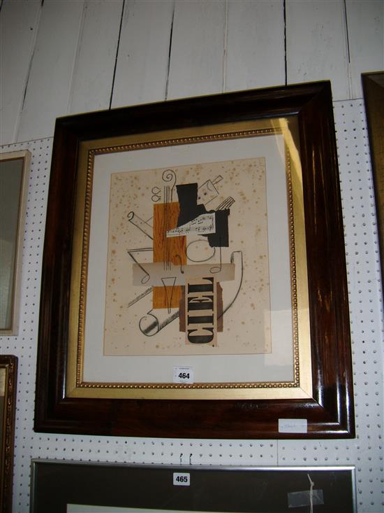 Abstract Musical mixed media